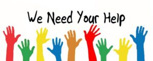 Need your help image with hands in air